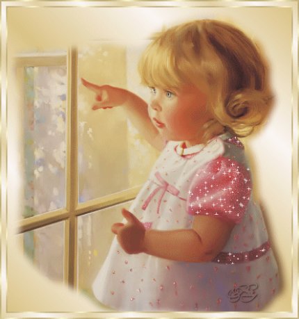 enfant &agrave; la fenetre