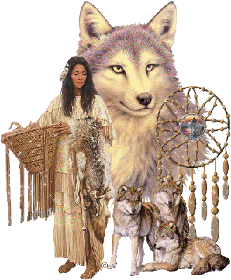 magicienne aux loups