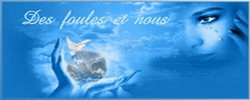 des foules banni&egrave;re